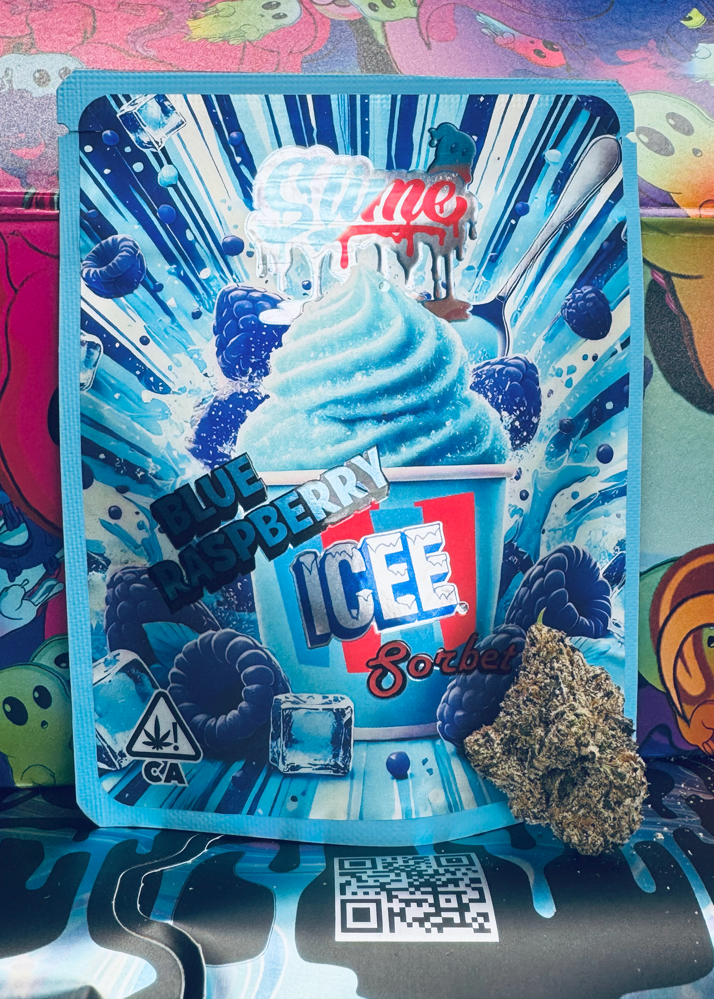 Blue Raspberry Icee Flower